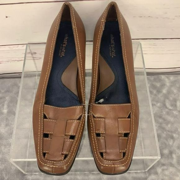 What’s what Size‎ 7.5 Crisp Cross Leather Upper - Picture 7 of 7